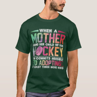 Hockey Moeder Funny Sayings Moederdag Boy T-shirt