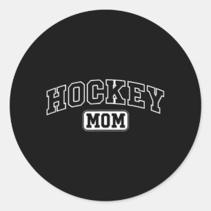 Hockey Moeder Grappige Sportieve Letter Moederdag Ronde Sticker