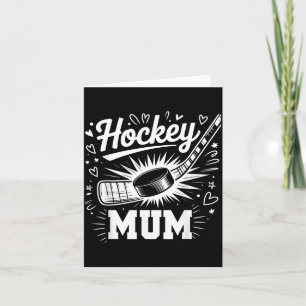 Hockey Moeder Hart Familie Moederdag Hockey Liefhe Kaart