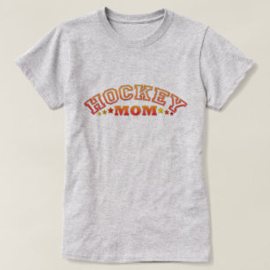 Hockey Moeder, met naam & nummer Terug Print T-shirt