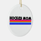Hockey Moeder Strepen Keramisch Ornament (Rechts)
