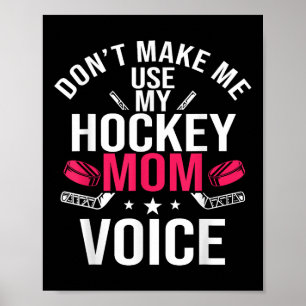 Hockey Moeder Teamspeler Moederdag Veld Ijs Game Poster
