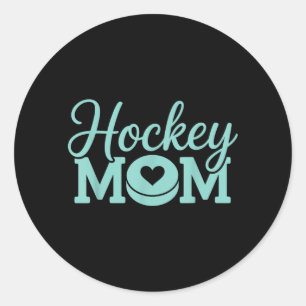 Hockey Moeder Vrouwen IJshockey Speler IJshockey 1 Ronde Sticker