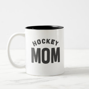 Hockey Mom Digital Art Design2 Tweekleurige Koffiemok