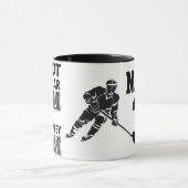 Hockey MOM Personalized MUG Mok (Midden)