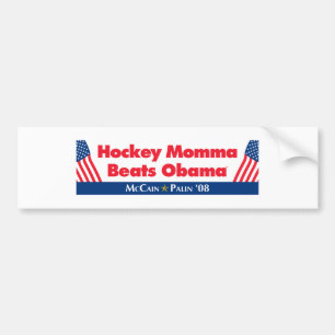 Hockey Momma Beats Obama Bumpersticker