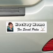 Hockey Moms voor Sarah Palin! Bumpersticker (Op auto)