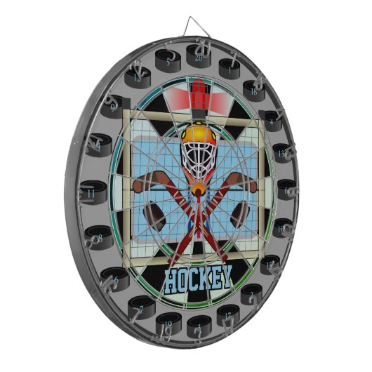 Hockey Multi-Target 20 Shots Dartboard Dartbord (Voorkant Links)