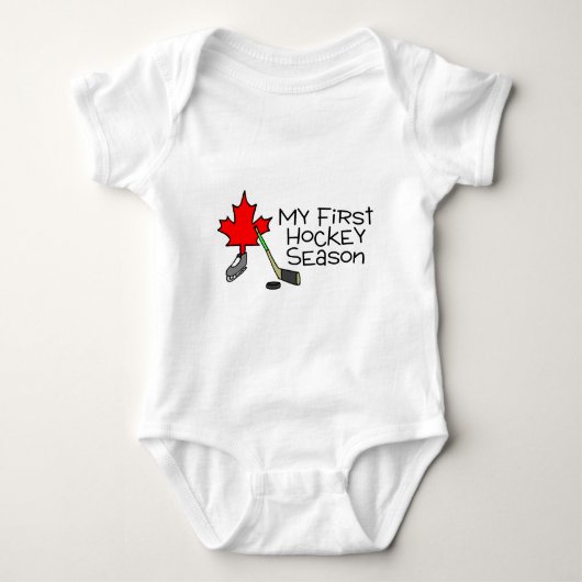 Hockey My First Hockey Season (Canada) Romper (Voorkant)