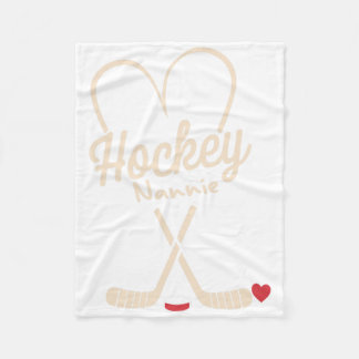 Hockey Nannie Hart Hockey Speler  Fleece Deken