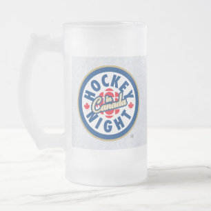 Hockey Night in Canada Frosted Glass Mok