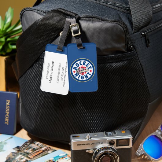 Hockey Night in Canada Logo Bagagelabel (Voorkant /achterkant)