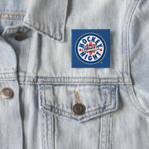 Hockey Night in Canada Logo Vierkante Button 5,1 Cm