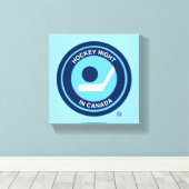 Hockey Night in Canada Retro Logo Canvas Afdruk (Insitu (Houten vloer))