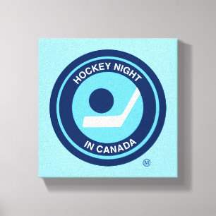 Hockey Night in Canada Retro Logo Canvas Afdruk