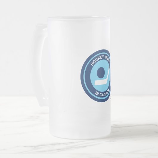 Hockey Night in Canada Retro Logo Matglas Bierpul (Voorkant links)