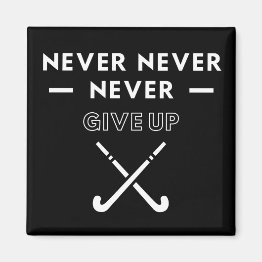 Hockey: Nooit nooit opgeven. Magneet (Voorkant)