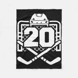 Hockey Nummer 20 Jersey Grappige Hockey Speler Spe Fleece Deken