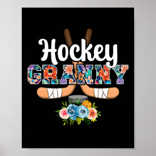 Hockey Oma Bloemen Oma Oma Van Een Hockeyspeler P Poster