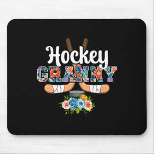 Hockey Oma Bloemen Oma van een hockeyspeler Muismat