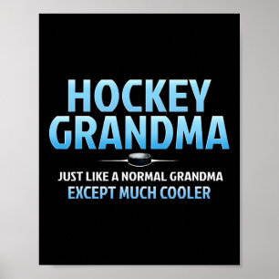 Hockey Oma Grappig IJshockey Oma Moeder Poster