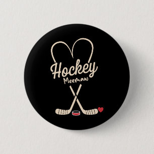 Hockey Oma Hart Hockey Speler Ronde Button 5,7 Cm