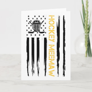 Hockey Oma Hockey Speler Usa Vlag Kaart