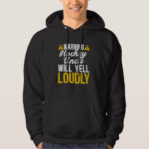 Hockey Oom Zal Hardop Schreeuwen IJshockeyspeler O Hoodie