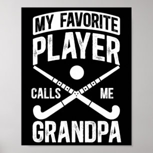 Hockey Opa Trots Hockeyspeler Oma Poster