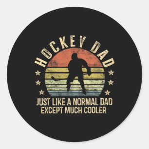 Hockey pa is net een normale vader, behalve veel k ronde sticker