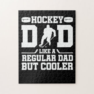 Hockey papa als een gewone vader, maar koeler legpuzzel