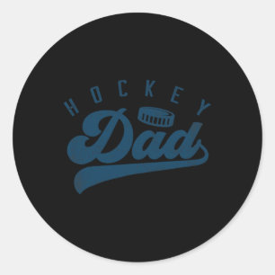 Hockey Papa Gifts Papa Vaderdag Ronde Sticker