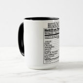 Hockey Papa Nutrition Facts Mug (Devant gauche)