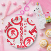 Hockey Papieren Bordje (Feest)