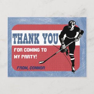 Hockey Party Dank u Briefkaart