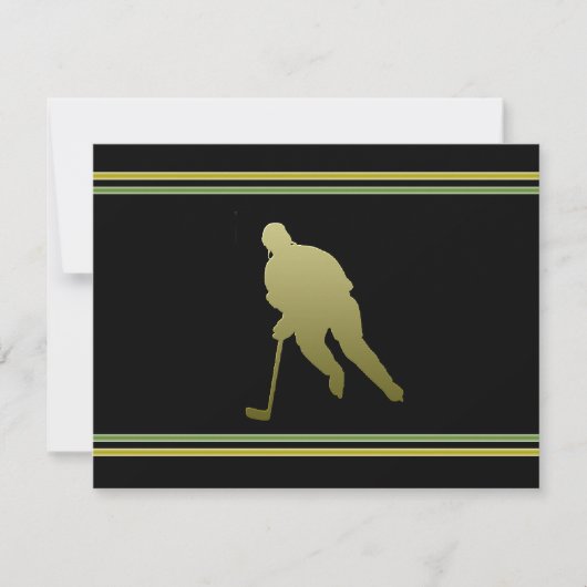 Hockey Party Invitation Kaart (Voorkant)