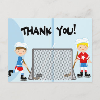 Hockey Party Sport Verjaardag Dank u Briefkaart