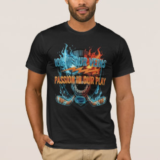 Hockey Passie: IJs & Vuur Schedel Grafisch T-shirt