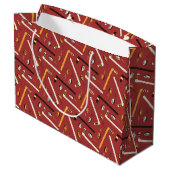 Hockey Pattern Groot Cadeauzakje (Achterkant Gekanteld)