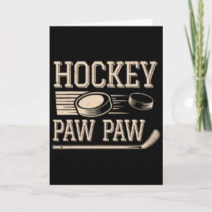 Hockey Paw Paw - Hockeyspeler Retro Vintage Kaart