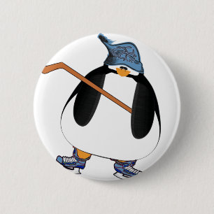 Hockey Penguin Ronde Button 5,7 Cm