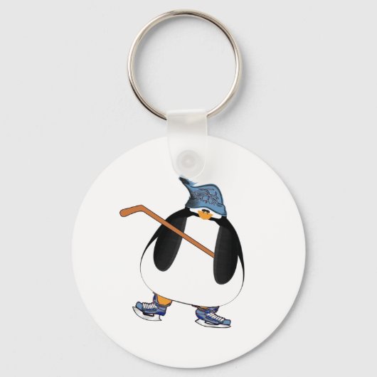 Hockey Penguin Sleutelhanger (Voorkant)