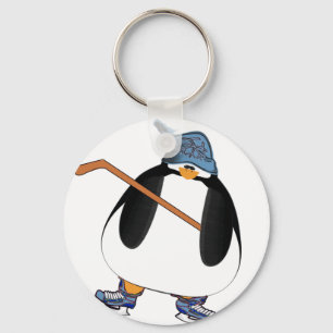 Hockey Penguin Sleutelhanger