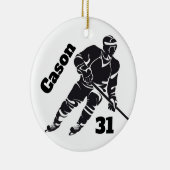 Hockey Personalized Ornament (Rechts)