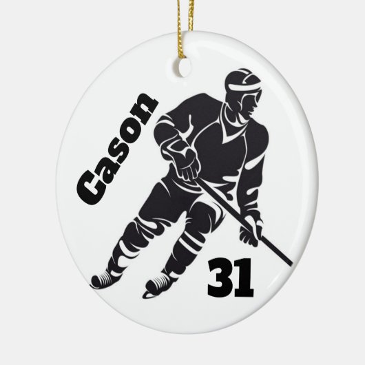 Hockey Personalized Ornament (Links)