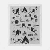 HOCKEY Persoonlijke tas Fleece Deken (Voorkant)
