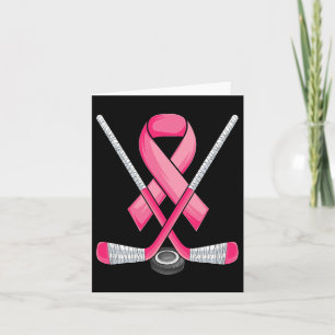 Hockey Pink Ribbon Breast Cancer Bewustheid Sport  Kaart