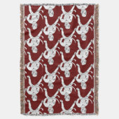 Hockey Pit Bull Throw Deken (Voorkant Verticaal)