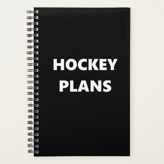 Hockey Planner Sports Thème Hockey Plans (Devant)