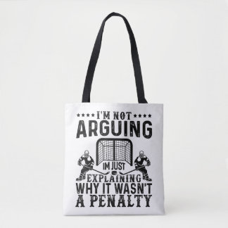 Hockey Player Arguing Gift Funny Hockey Draagtas